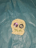 Zombie head brooch