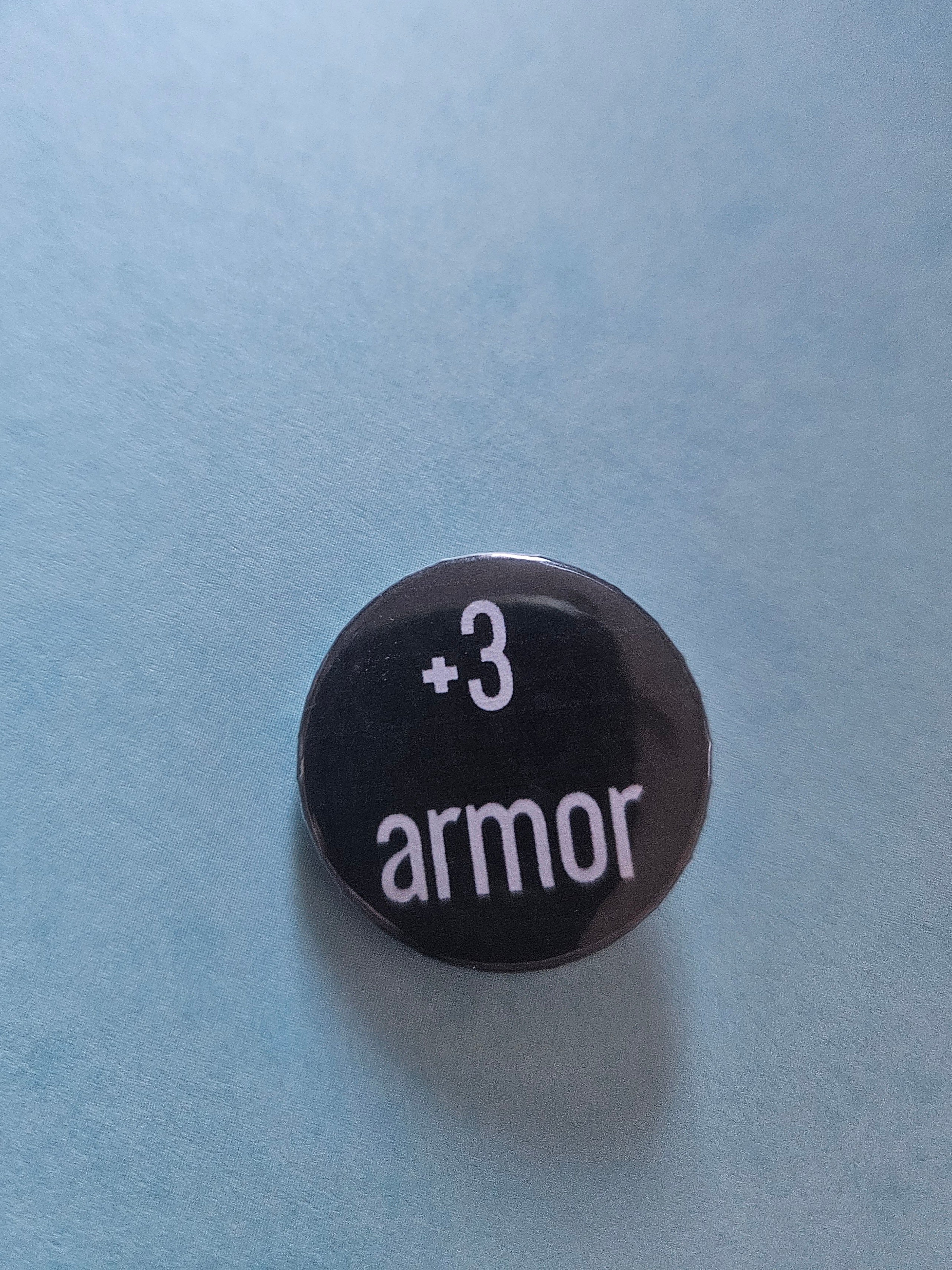 25mm "+3 armor" badge