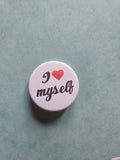 I <3 myself badge