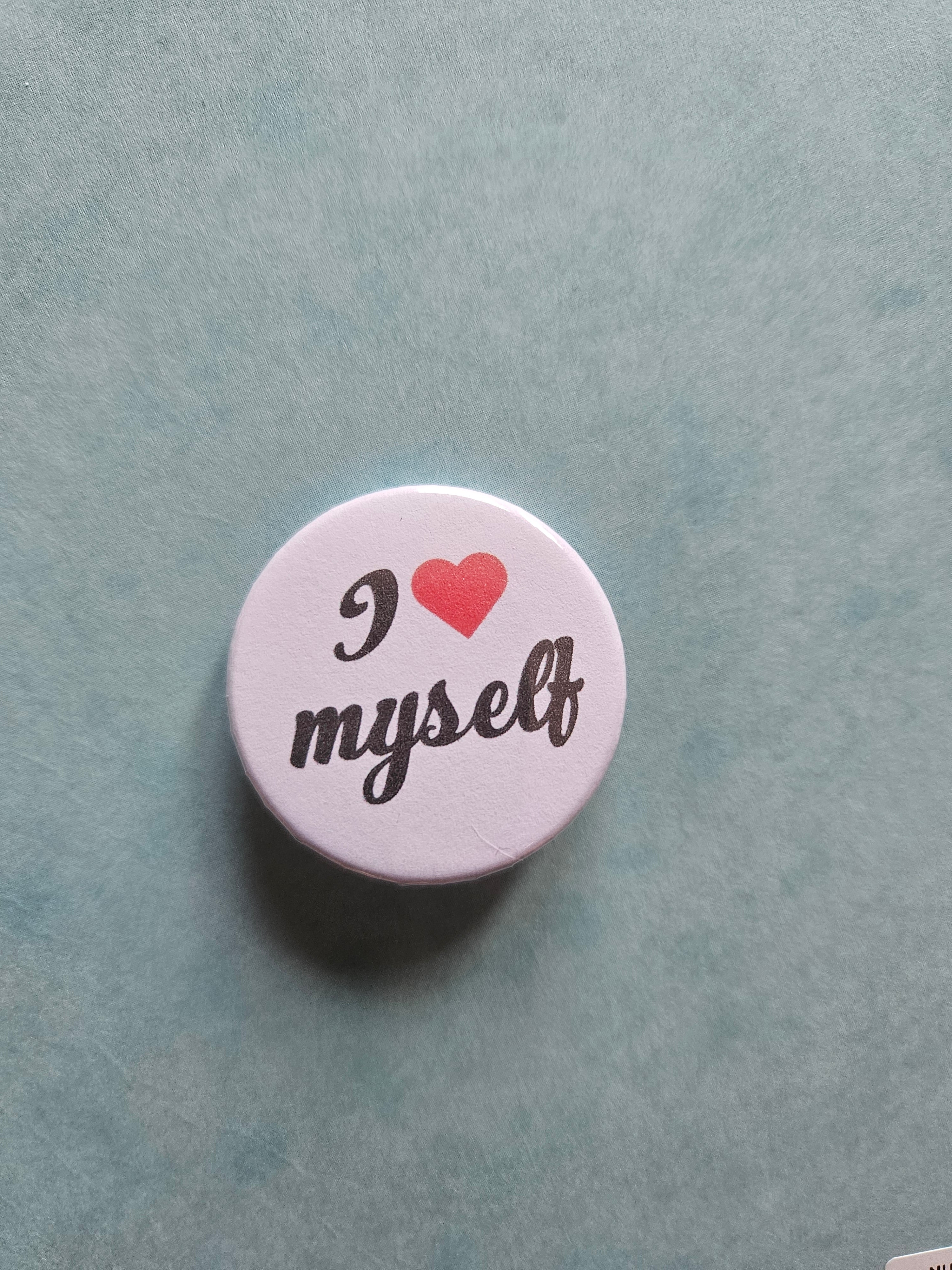 I <3 myself badge