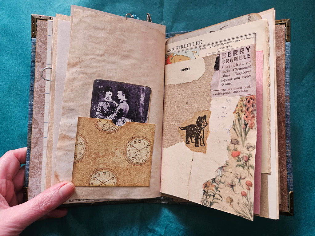Blue junk journal